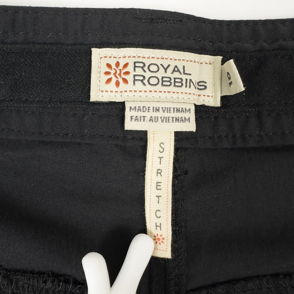 Royal Robbins Discovery Bermuda Shorts Womens 16 Black Nylon Hiking Outdoors - Picture 4 of 16